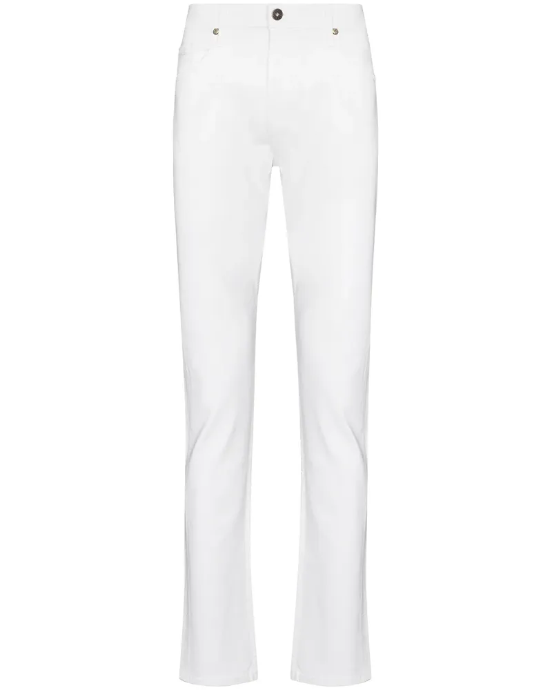 Paige Federal Slim-Fit-Jeans - Weiß Weiß