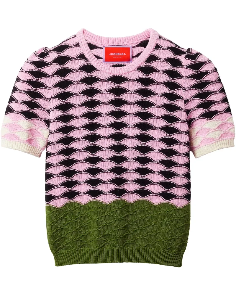 La DoubleJ Sunset T-Shirt - Rosa Rosa