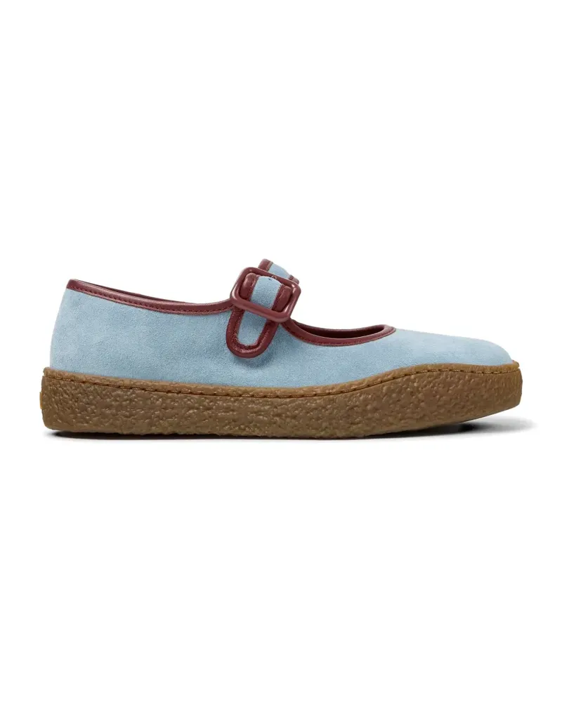 Camper Peu Terreno Ballerinas aus Wildleder - Blau Blau