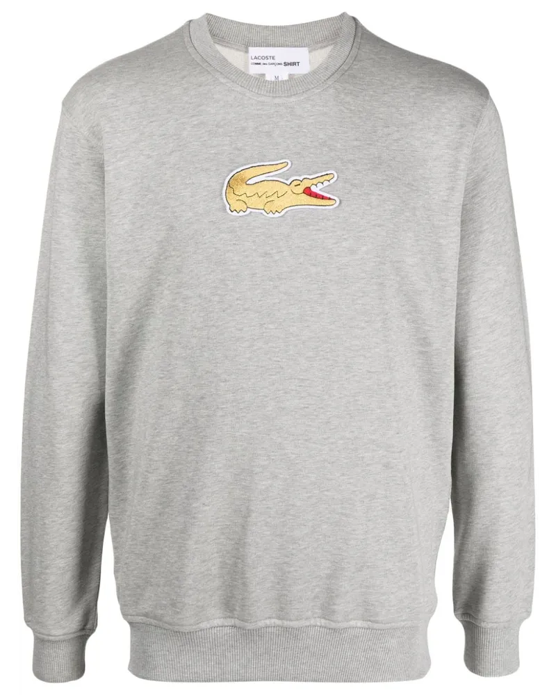 Comme des Garçons x Lacoste Pullover mit Logo-Patch - Grau Grau