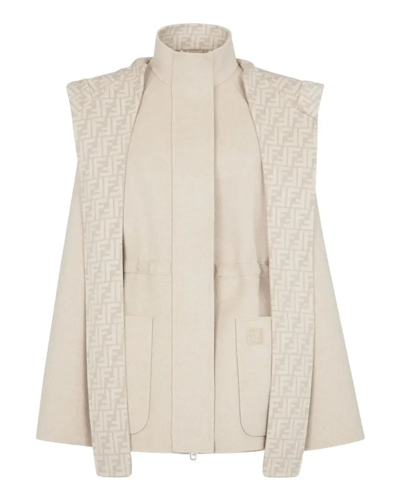 Fendi Jacke aus Wolle - Nude Nude
