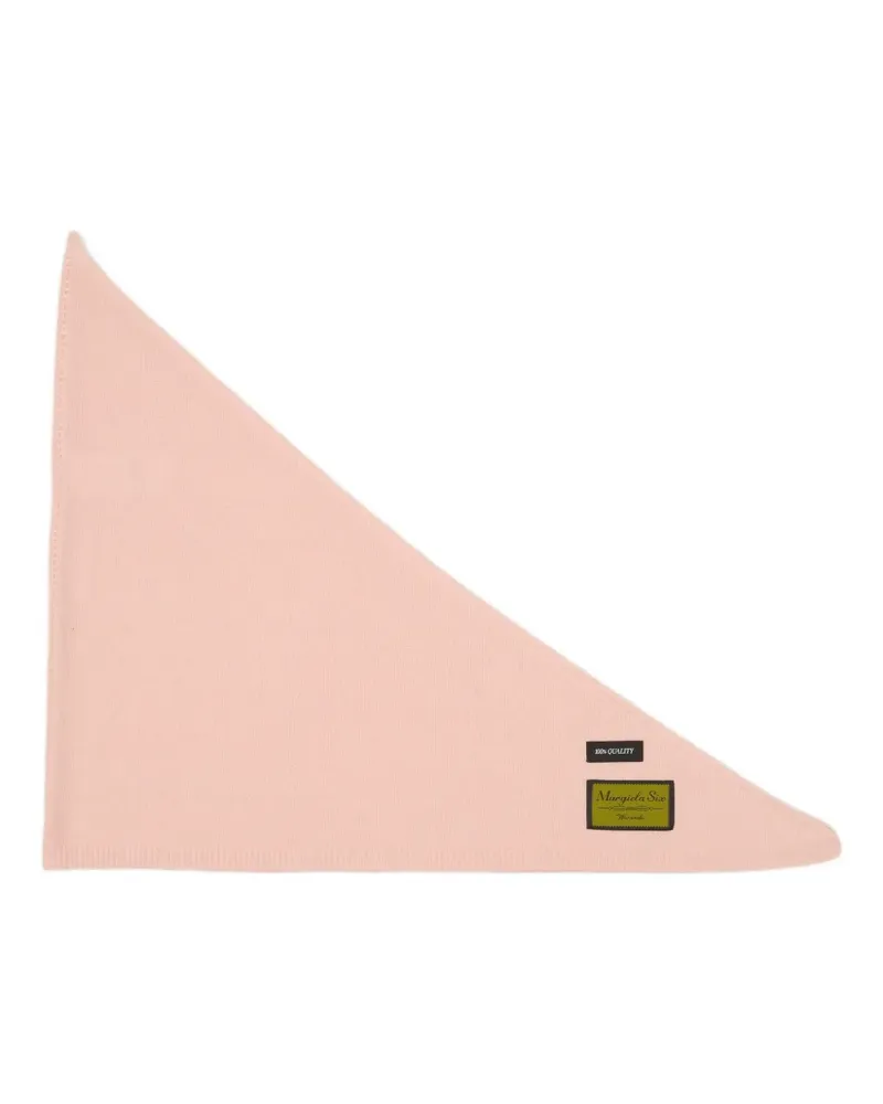 Maison Margiela Schal mit Logo-Patch - Rosa Rosa