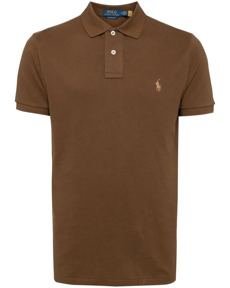 Ralph Lauren Poloshirt mit kurzen Ärmeln Braun