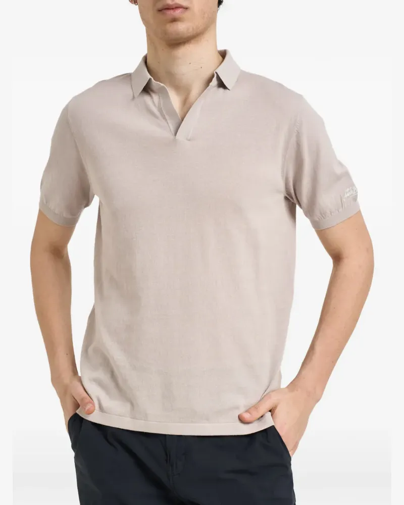 MC2 Saint Barth Sloan short-sleeve polo collar T-shirt - Nude Nude