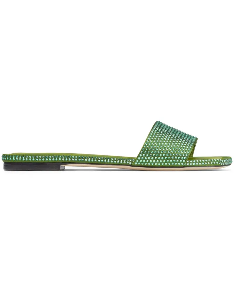 Jimmy Choo Flache Clovis Sandalen - Grün Grün