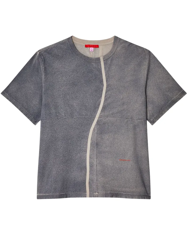 Eckhaus Latta T-Shirt im Layering-Look - Grau Grau