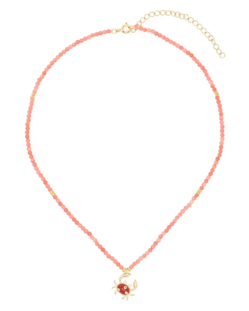 Eshvi Halskette mit Korallenmotiv - Rosa Rosa