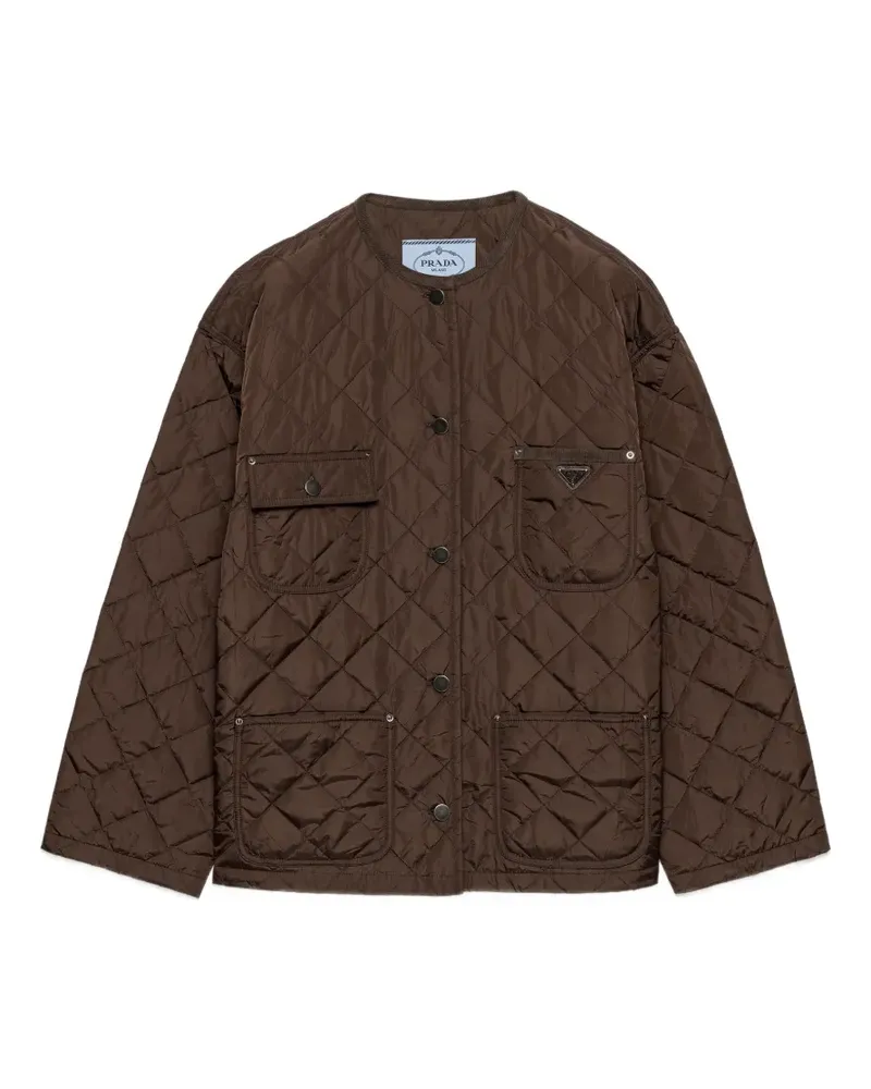 Prada lightweight, quilted Re-Nylon jacket - Braun Braun