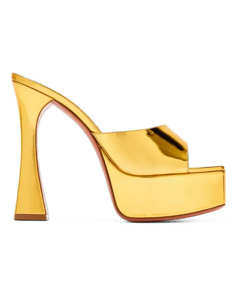 Amina Muaddi Dalida platform sandals - Gold Gold