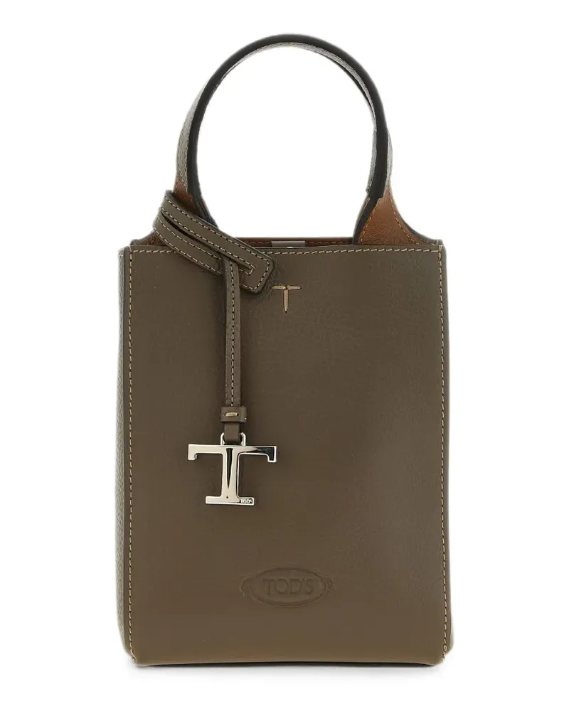 TOD'S T Timeless Tote Bag - Braun Braun