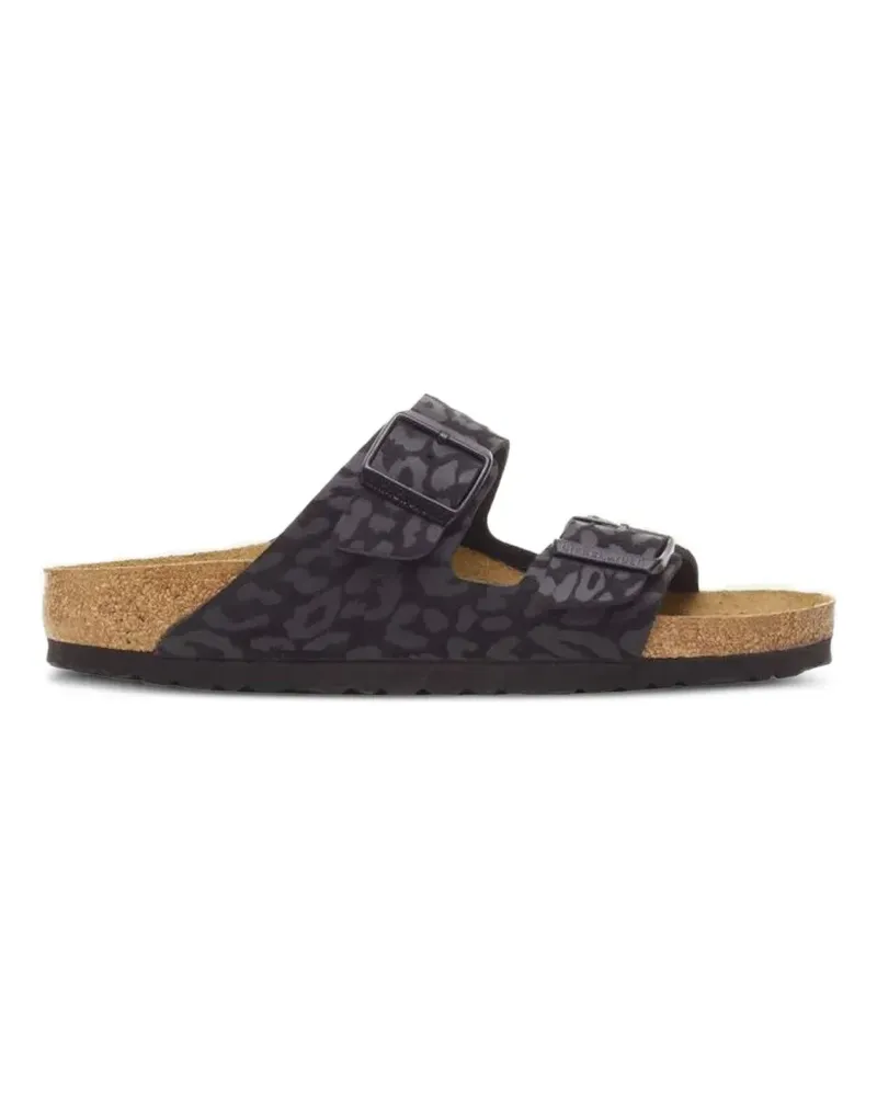Birkenstock Arizona leopard-print slides - Schwarz Schwarz