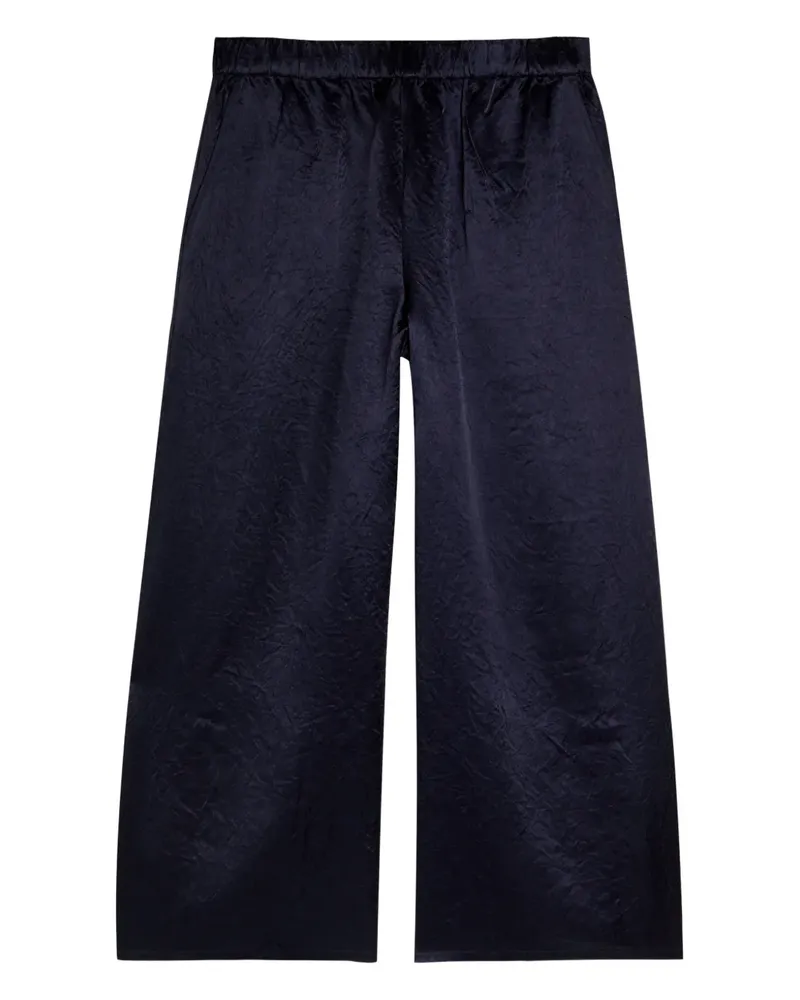 Eileen Fisher wide-leg textured trousers - Blau Blau