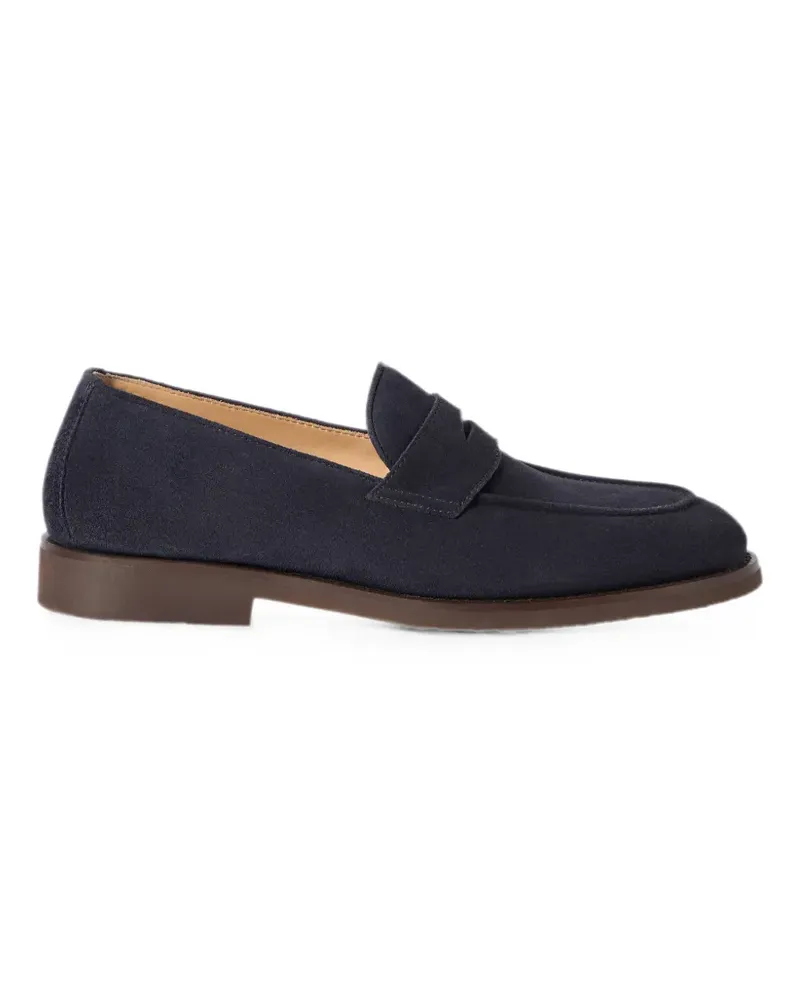 Brunello Cucinelli Penny-Loafer aus Wildleder - Blau Blau