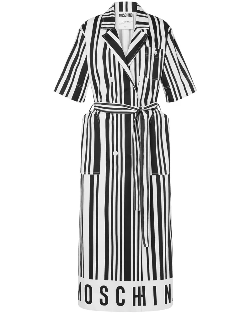 Moschino T-Shirt mit Barcode-Print - Weiß Weiß