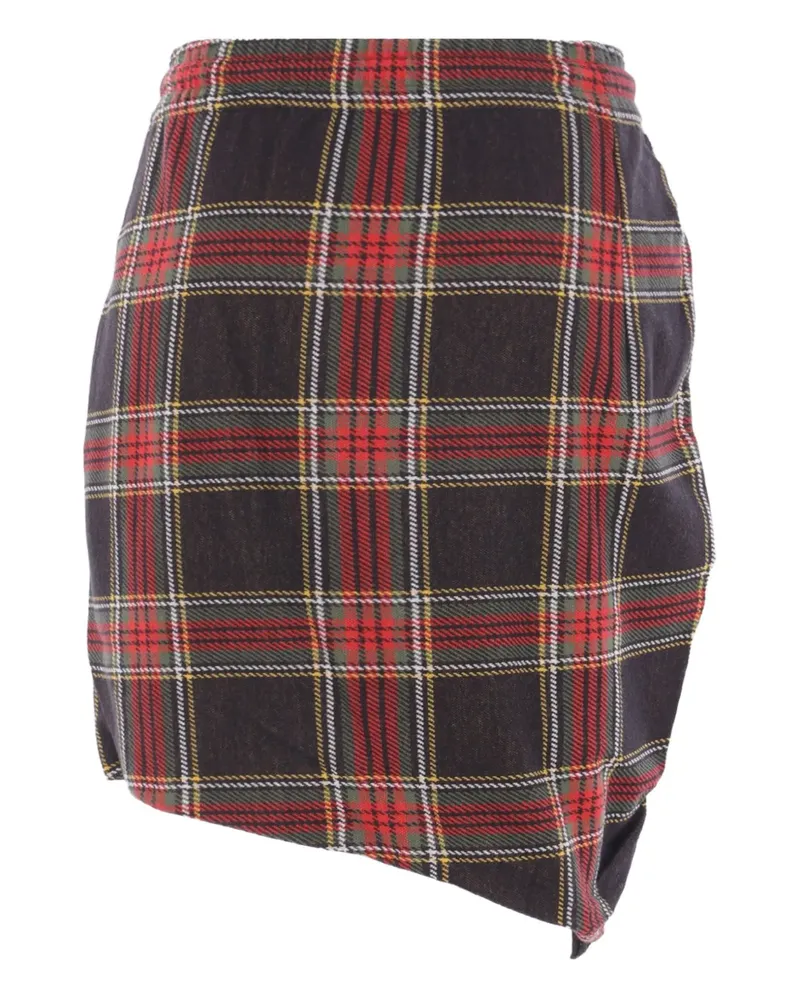 Vivienne Westwood Karierter Rock mit Kordelzug - Rot Rot