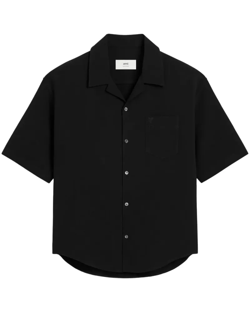 AMI Paris Ami de Coeur Hemd - Schwarz Schwarz
