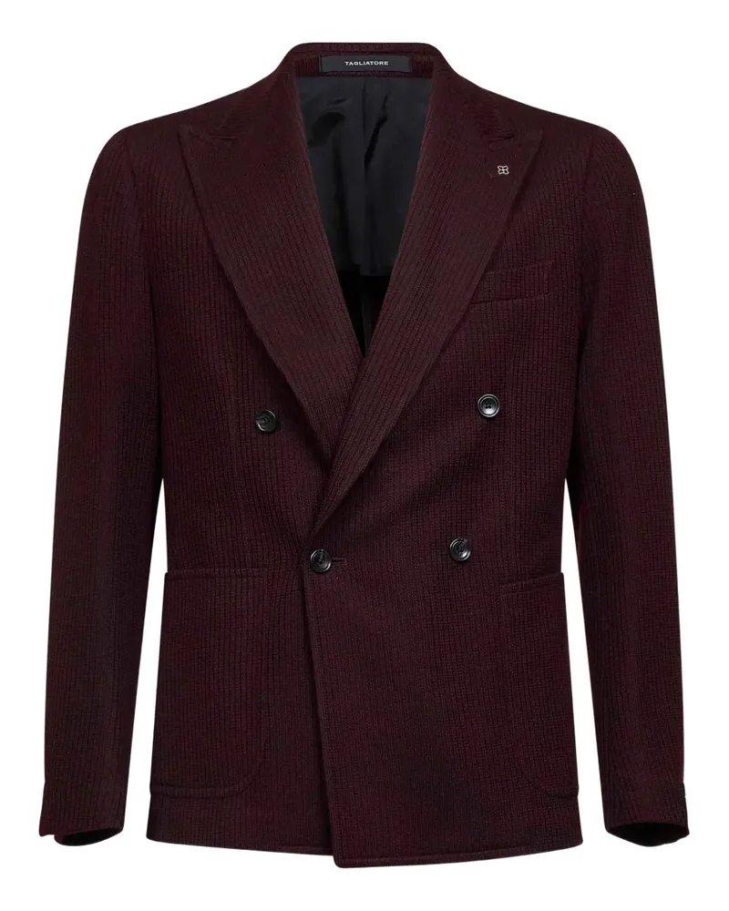 Tagliatore Doppelreihiges Sakko - Rot Rot