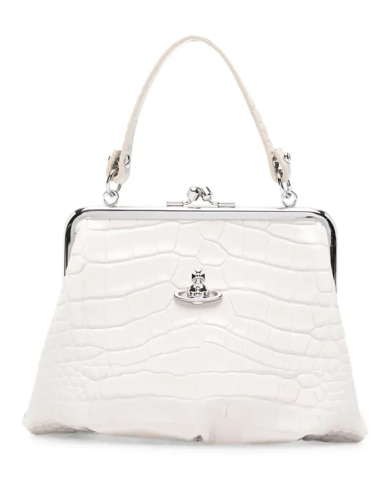 Vivienne Westwood Granny Frame croc-effect tote bag - Weiß Weiß