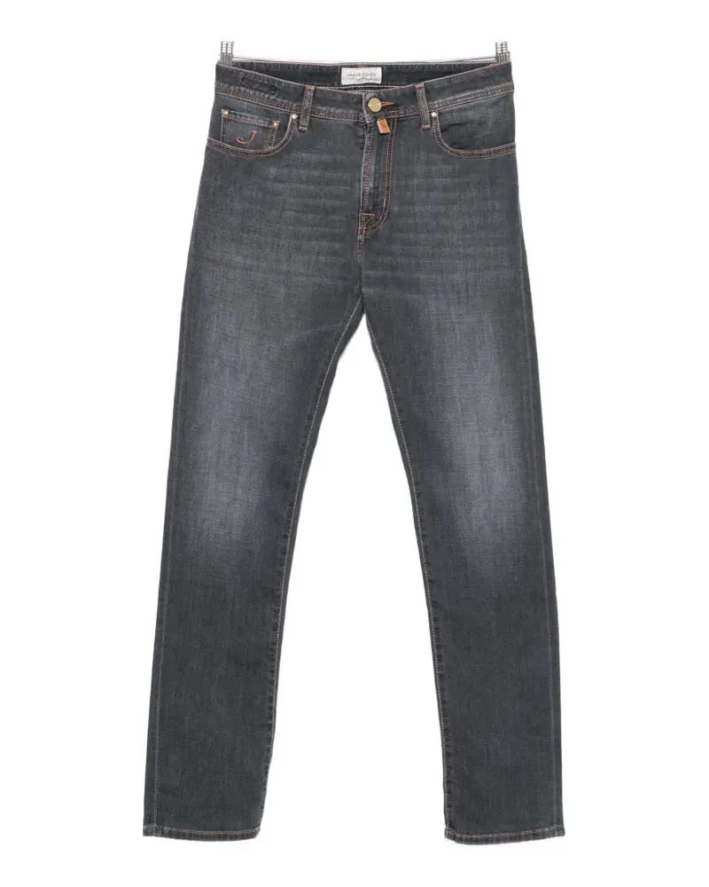 Jacob Cohën Bard zip-up slim-fit jeans - Grau Grau