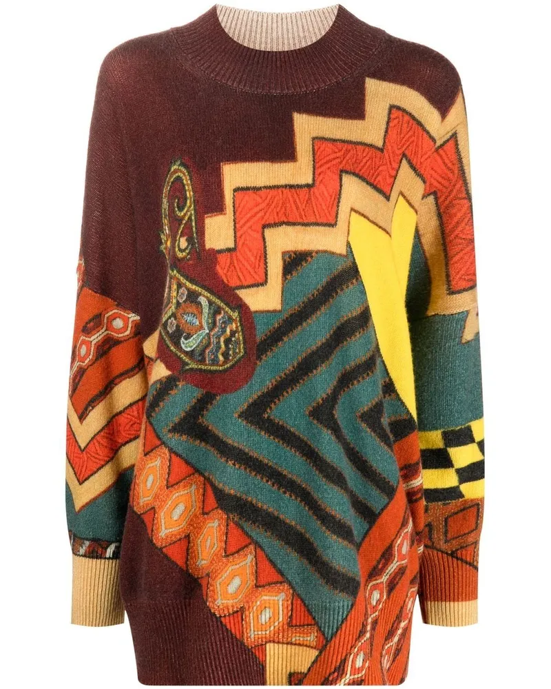 Etro Pullover mit geometrischem Print - Gelb Gelb
