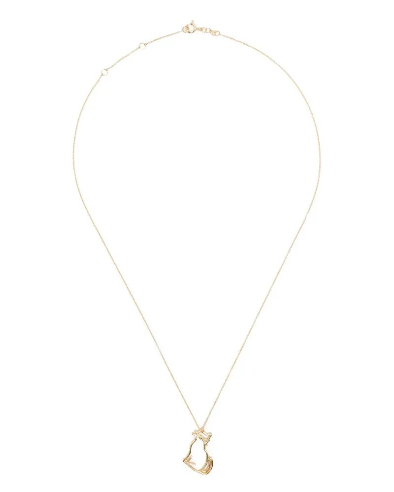 Aliita 9kt Miau Gelbgoldhalskette Gold