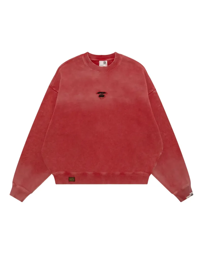 BAPE Sweatshirt mit Rundhalsausschnitt - Rot Rot