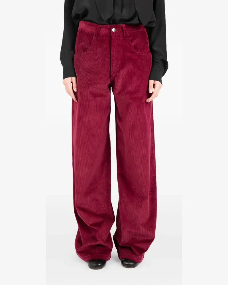 Société Anonyme Hose mit Cordstruktur - Rot Rot