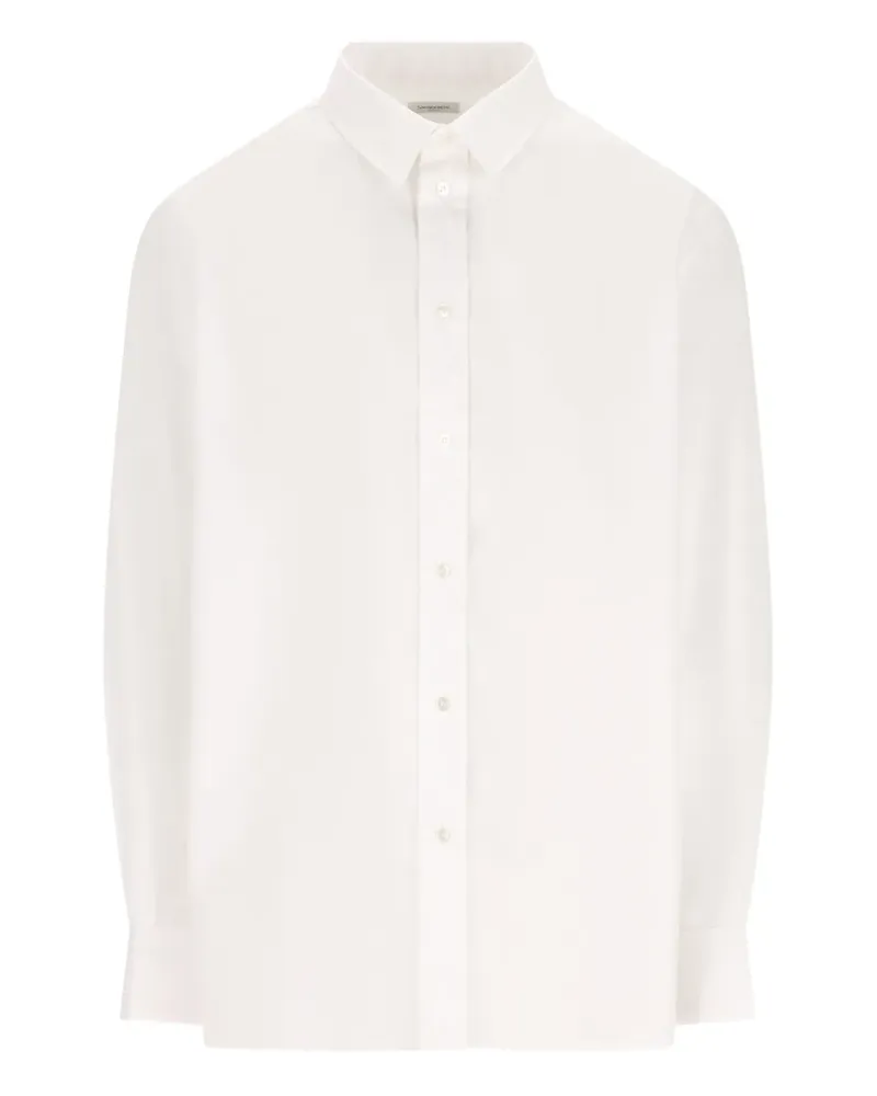 Saint Laurent Gestreiftes Hemd - Weiß Weiß