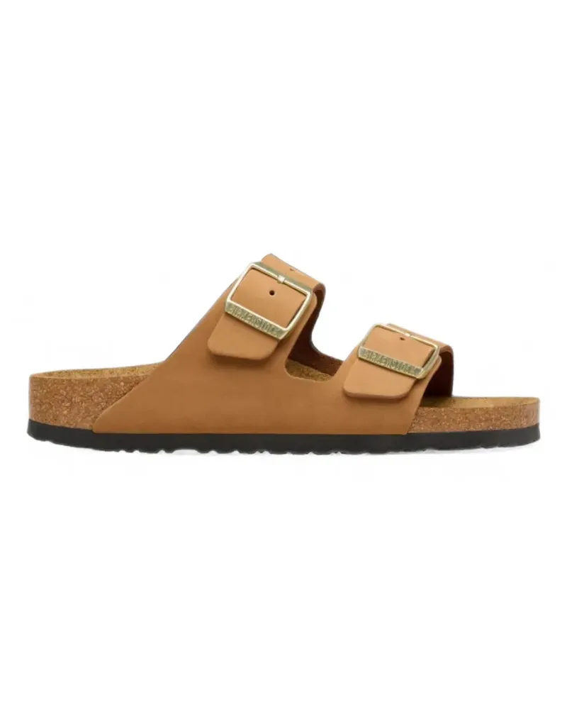 Birkenstock Arizona Pantoletten mit Schnallen - Braun Braun