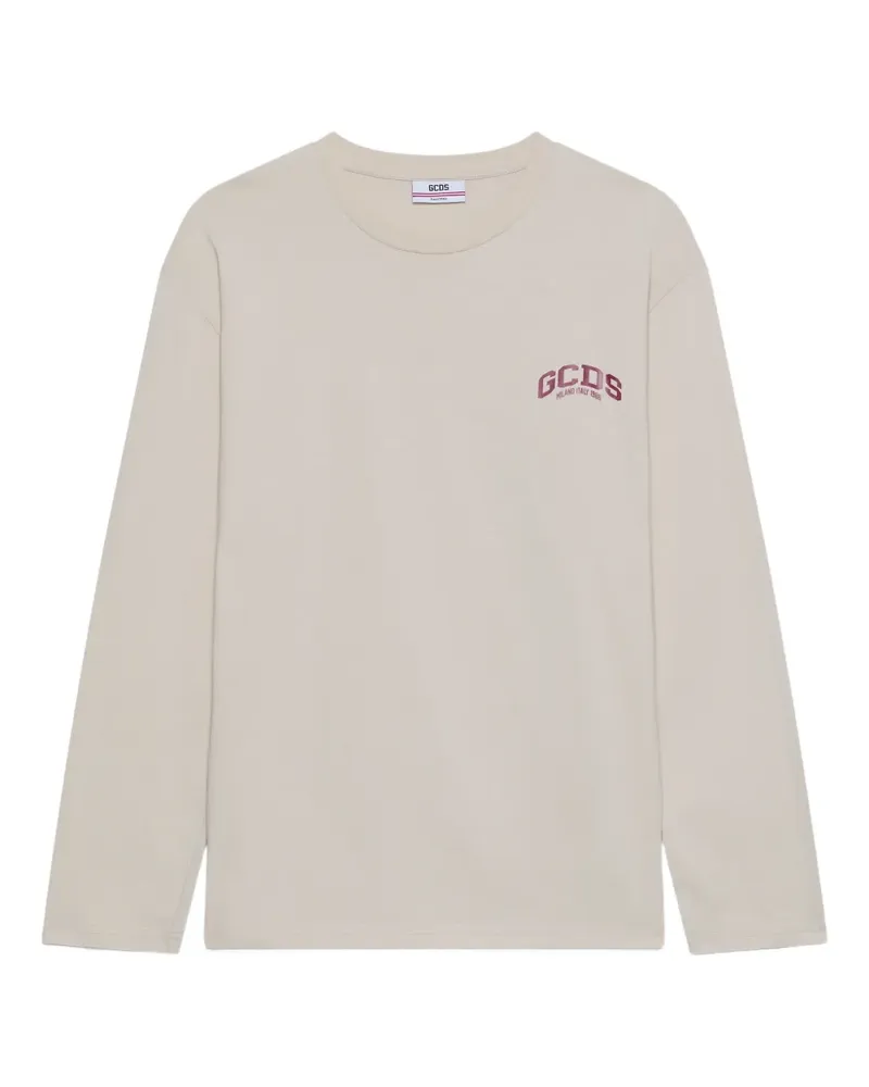 GCDS Klassisches Langarmshirt - Nude Nude