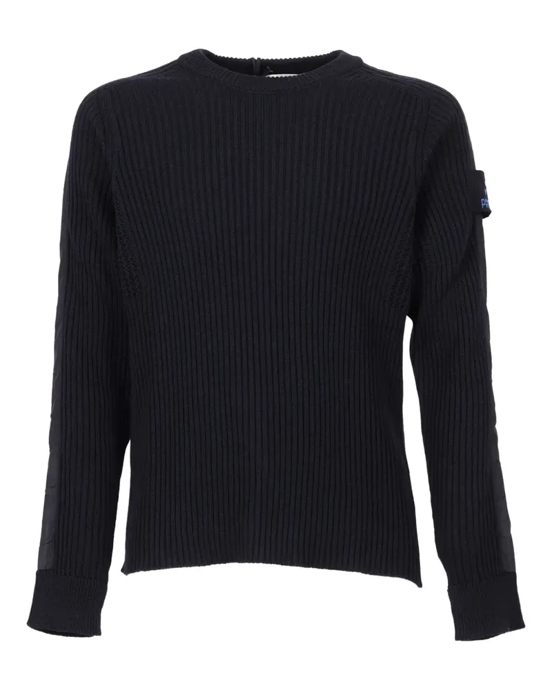 Premiata ribbed crew-neck sweater - Blau Blau