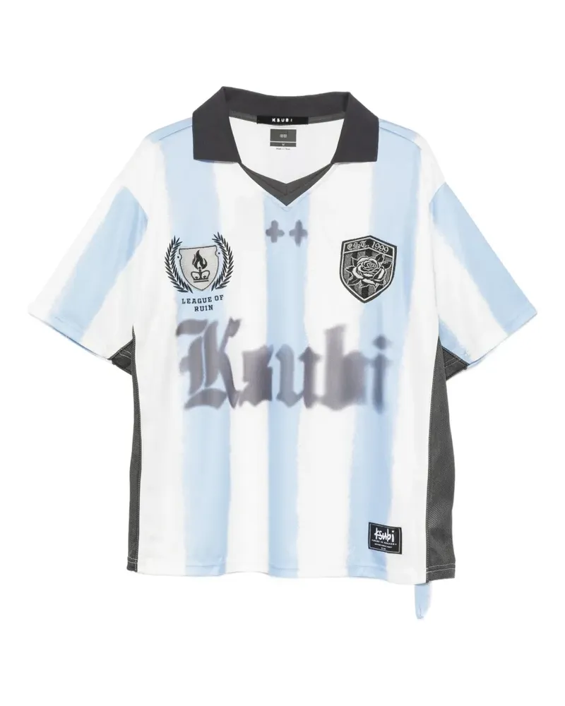 ksubi Offside Duke stripe-print T-shirt - Weiß Weiß