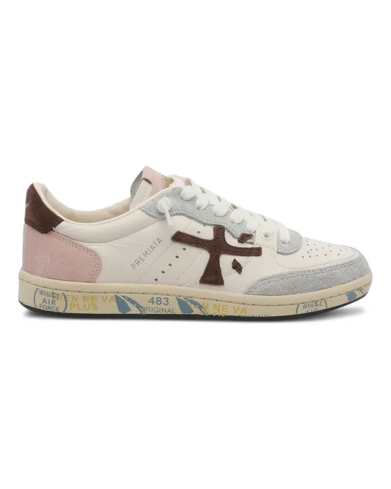 Premiata Basket Clayd round toe sneakers - Nude Nude