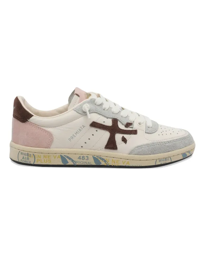 Premiata Basket Clayd round toe sneakers - Nude Nude