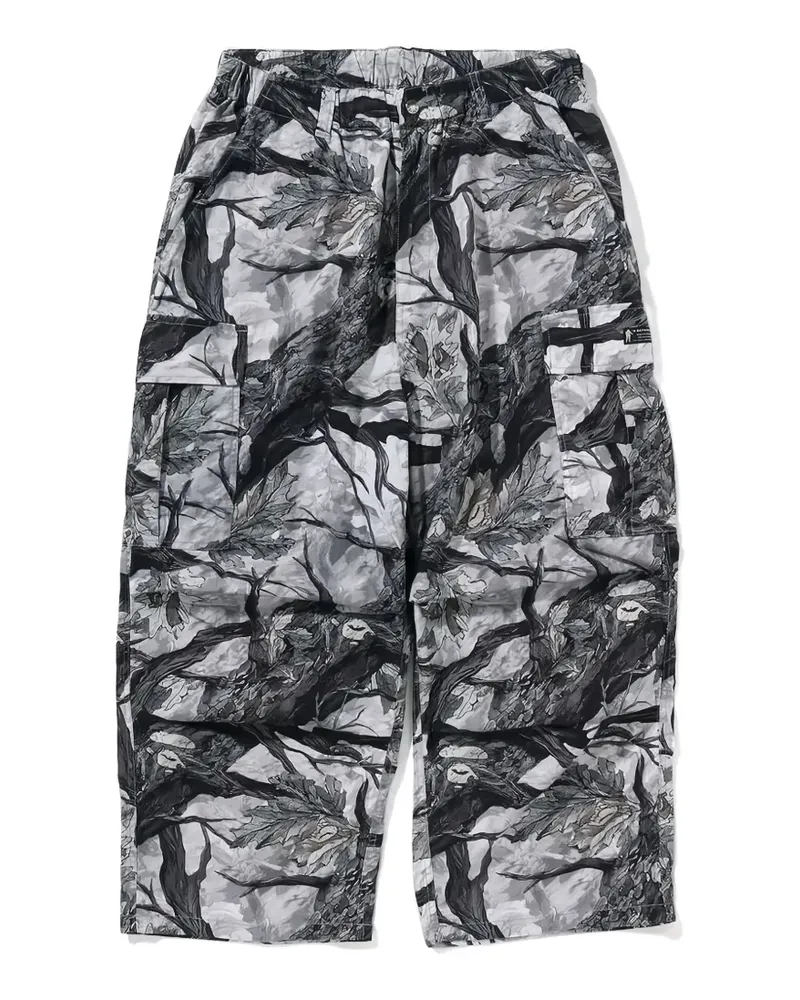 BAPE Tree Edge camo cargo pants - Schwarz Schwarz