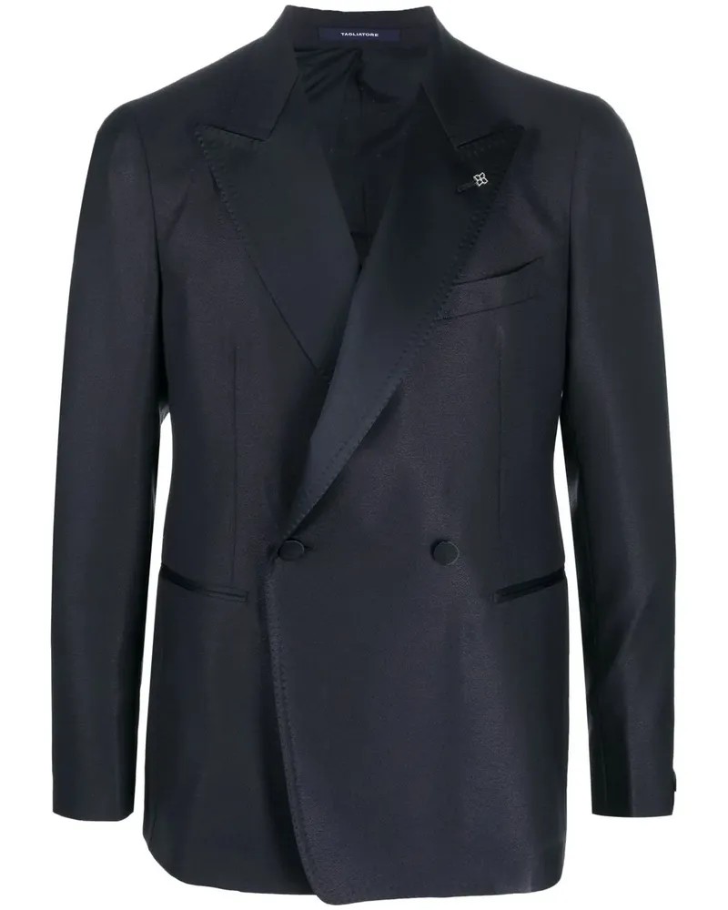Tagliatore Doppelreihiges Sakko - Blau Blau