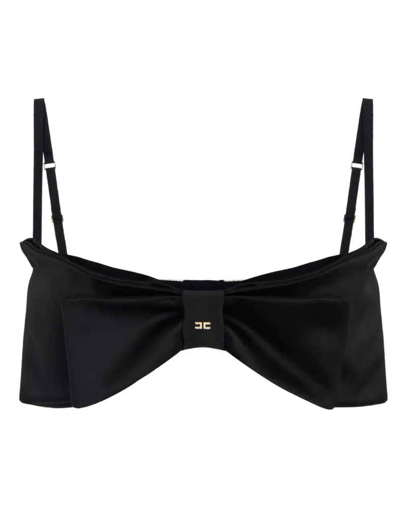 Elisabetta Franchi BH mit Schleifendetail - Schwarz Schwarz