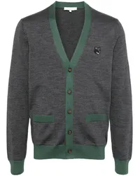 Kitsuné Cardigan mit Bold Fox Head-Patch Grau