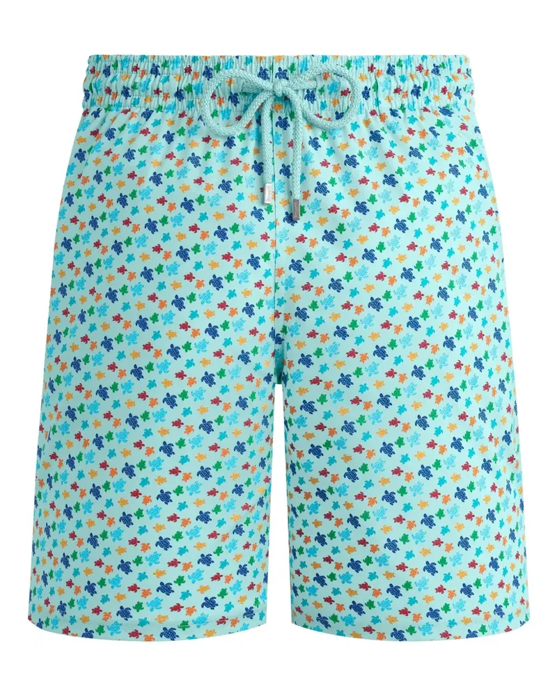 Vilebrequin Micro Ronde des Tortues Rainbow Badeshorts - Blau Blau