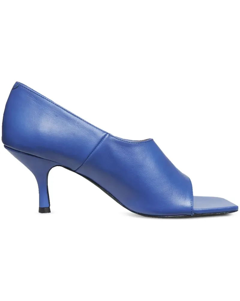 Gestuz Pumps mit eckiger Kappe 70mm - Blau Blau