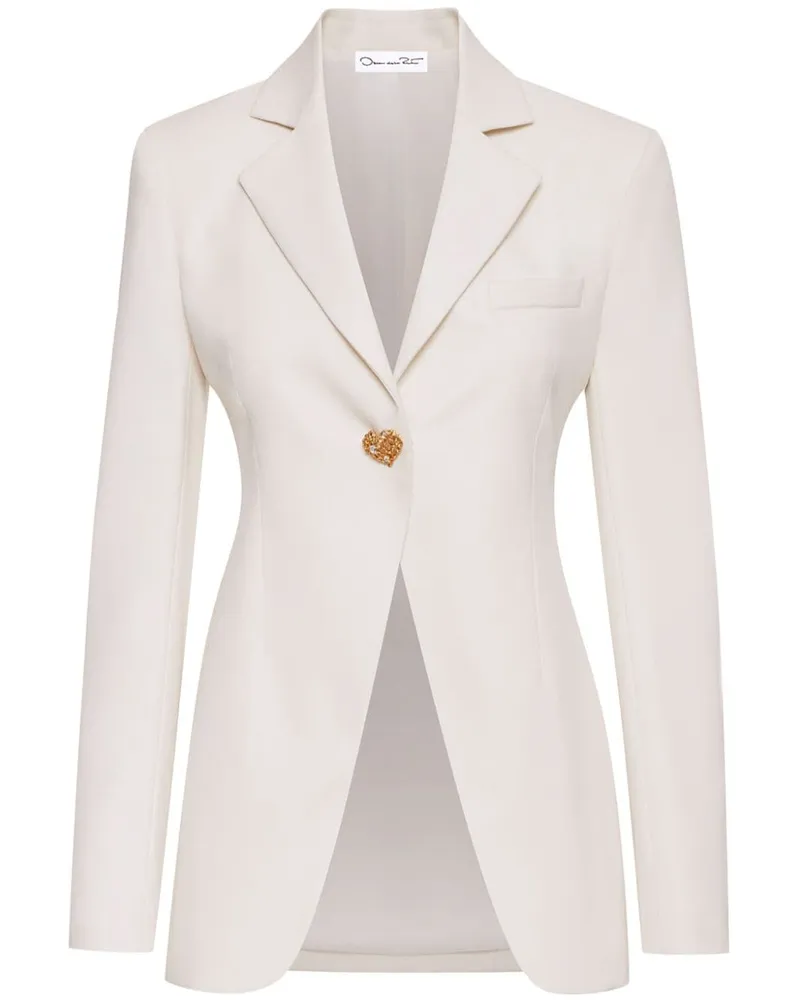 Oscar de la Renta Blazer mit Knopfdetail - Weiß Weiß