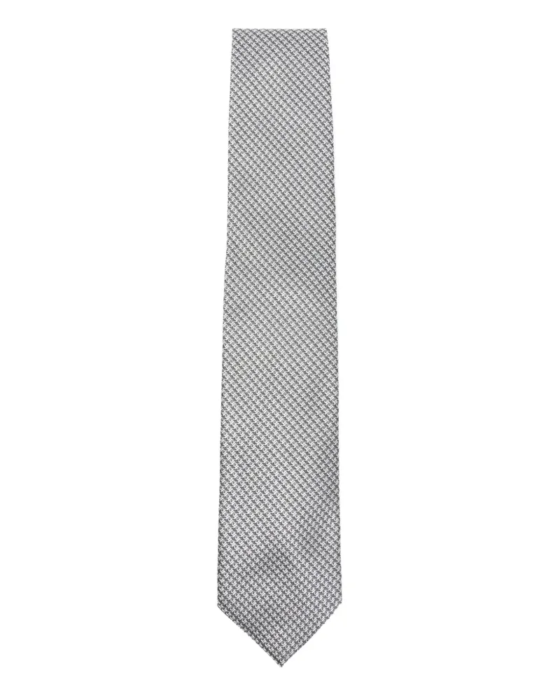 Tom Ford patterned tie - Grau Grau