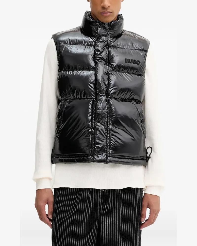 HUGO BOSS padded funnel-neck gilet - Schwarz Schwarz