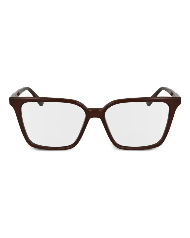 Calvin Klein Brille mit eckigem Gestell - Rot Rot