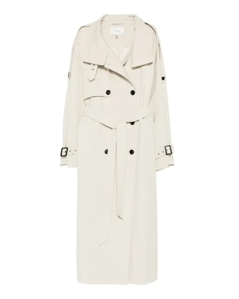 Gestuz belted trench coat - Nude Nude