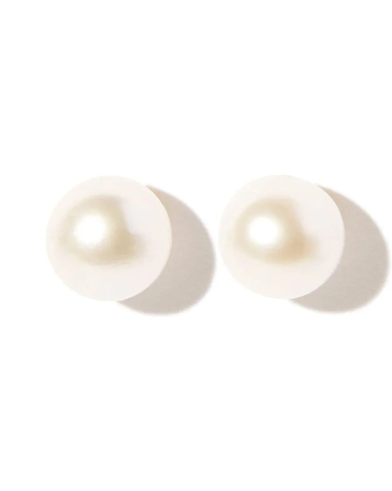 MIZUKI 14kt Gelbgoldohrstecker mit Süßwasserperlen 6mm Gold