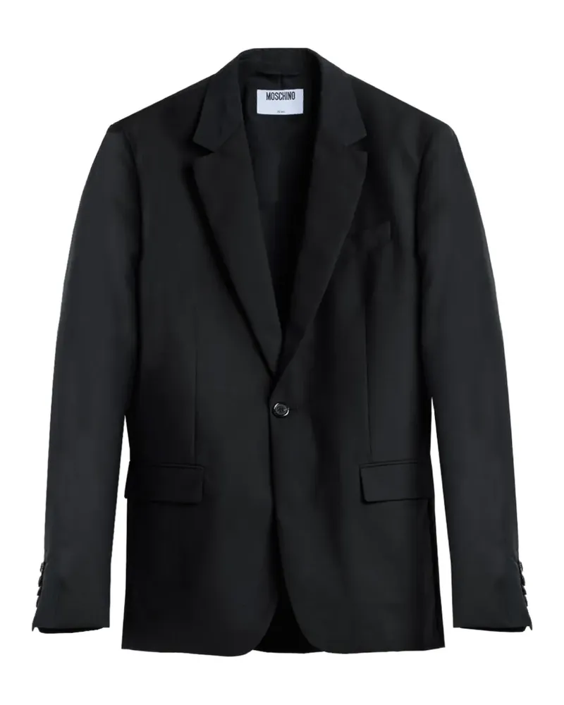 Moschino Einreihiges Sakko - Schwarz Schwarz