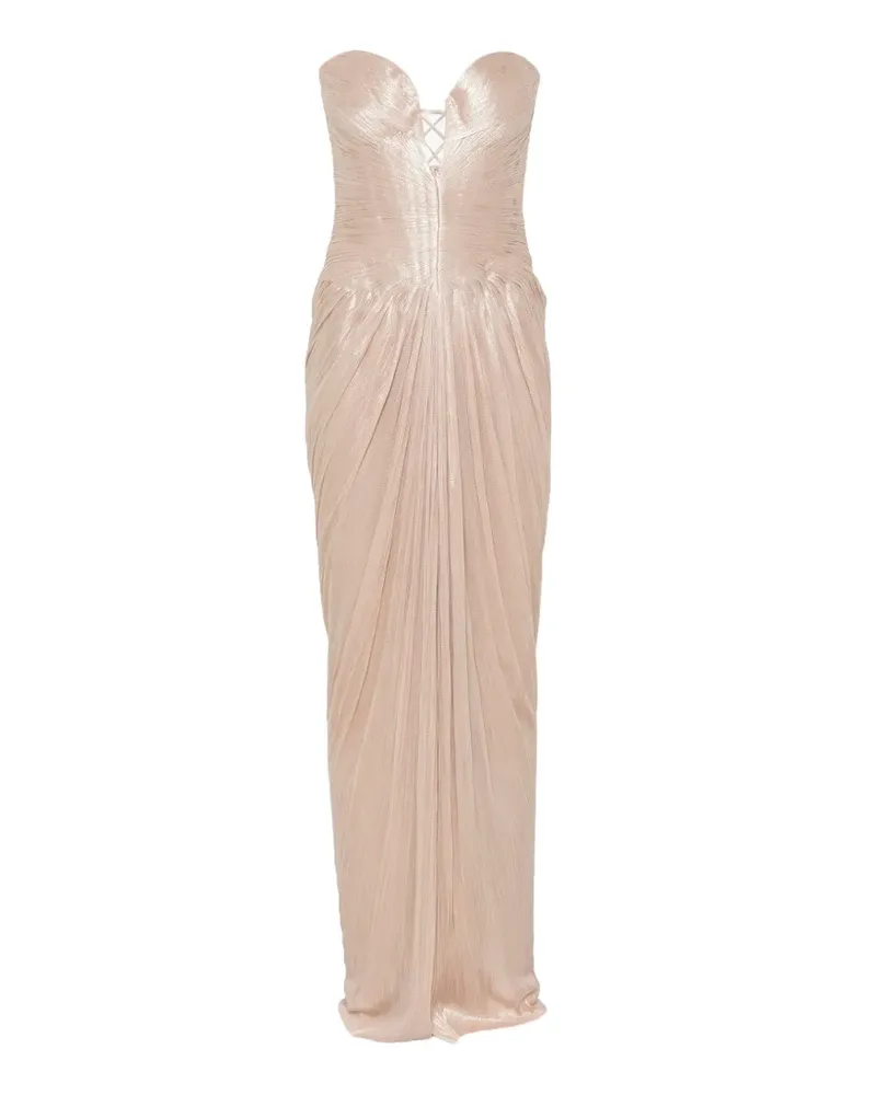 Maria Lucia Hohan Schulterfreies Alessandra Maxikleid - Nude Nude