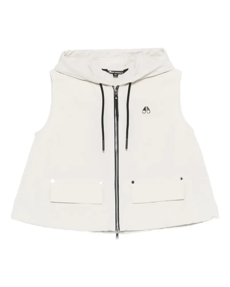 Moose Knuckles hooded front-pocket gilet - Nude Nude