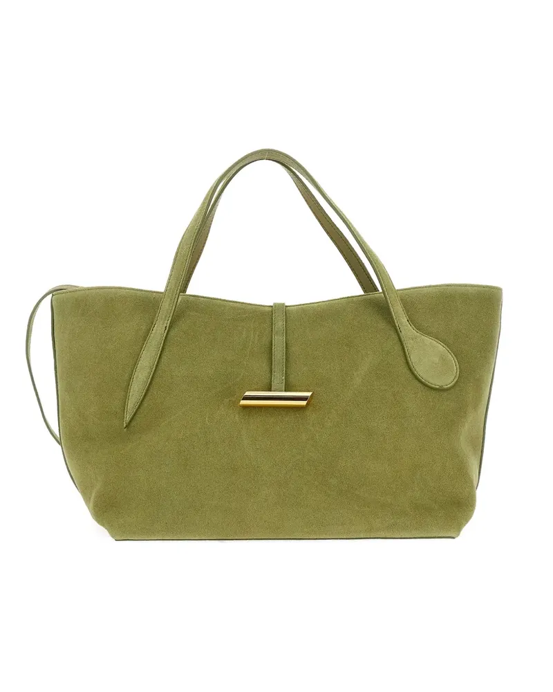 LITTLE LIFFNER Shopper aus Wildleder - Grün Grün